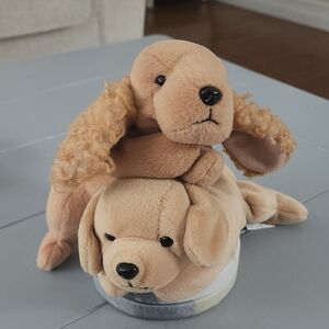 TY Spunky And Fitch Dog Benie Babies Vintage Plush Toys [No Tags]